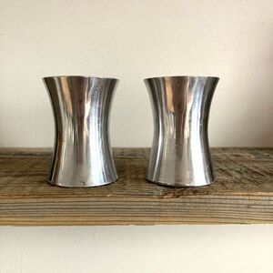Pewter candlesticks tea light votive